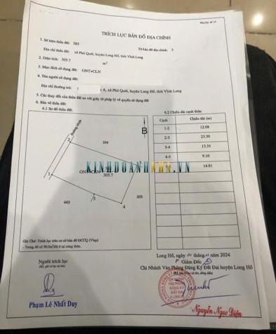 Bán nhà mặt đường ô tô tại Phú Quới, Long Hồ, Vĩnh Long.
