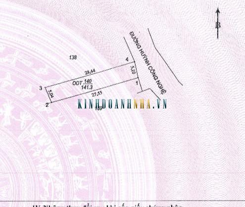 Bán đất mặt tiền đường Huỳnh Công Nghệ, diện tích 141 m2, thuộc phường 1, TP Tây Ninh.