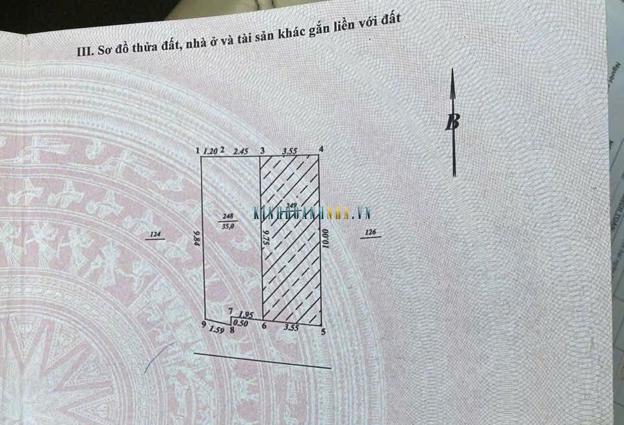 Bán đất Đông Ngạc, Bắc Từ Liêm, diện tích 35m2, mặt tiền 3.55m, giá 3.45 tỷ.