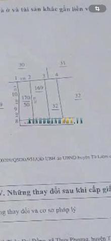 Bán đất 160m² giá 22.8 tỷ tại Phường Thụy Phương, Quận Bắc Từ Liêm.