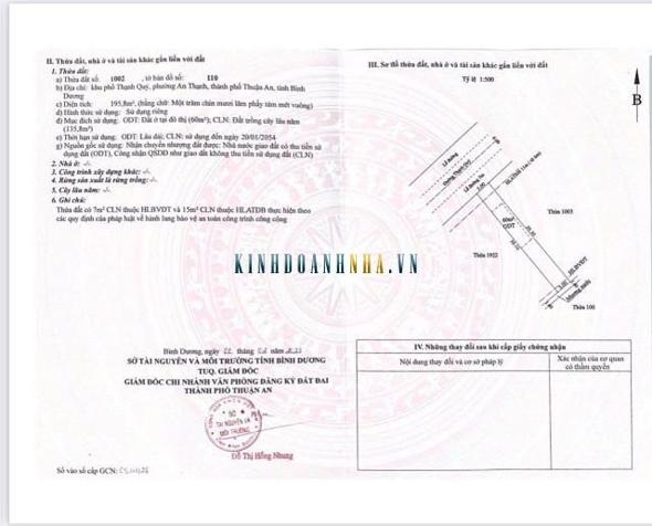 Bán đất 407.4m² giá 4.3 tỷ tại Phường An Thạnh, Thị xã Thuận An.