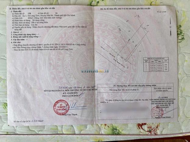 Bán đất làm kho xưởng tại Nguyễn Văn Tạo, diện tích 624m², giá 15.6 tỷ, tọa lạc ở Xã Long Thới, Huyện Nhà Bè.