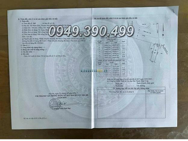 Bán đất mặt tiền đường Lê Văn Lương, diện tích 100.6m², giá 4.5 tỷ, tại Xã Nhơn Đức, Huyện Nhà Bè.