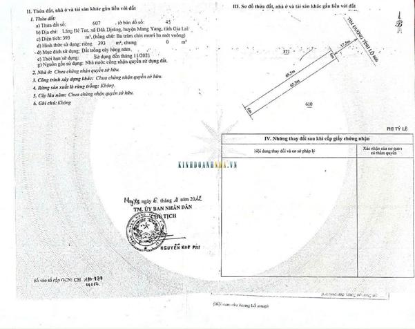 Bán đất 120m² giá 285 triệu tại Xã Hương Lâm, Huyện Đạ Tẻh.